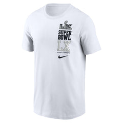 New England Patriots vs. Seattle Seahawks Super Bowl LX Dueling T-Shirt White | Nike for Sale