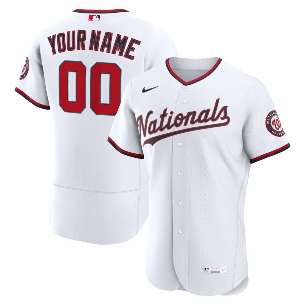 Washington Nationals Nike Home Authentic Custom Jersey - MLB