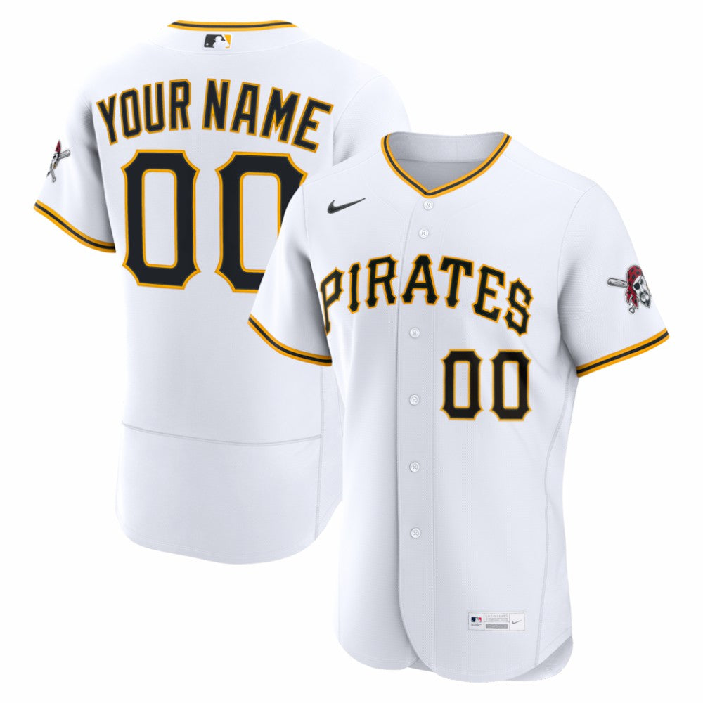 Pittsburgh Pirates Nike Home Authentic Custom Jersey - MLB