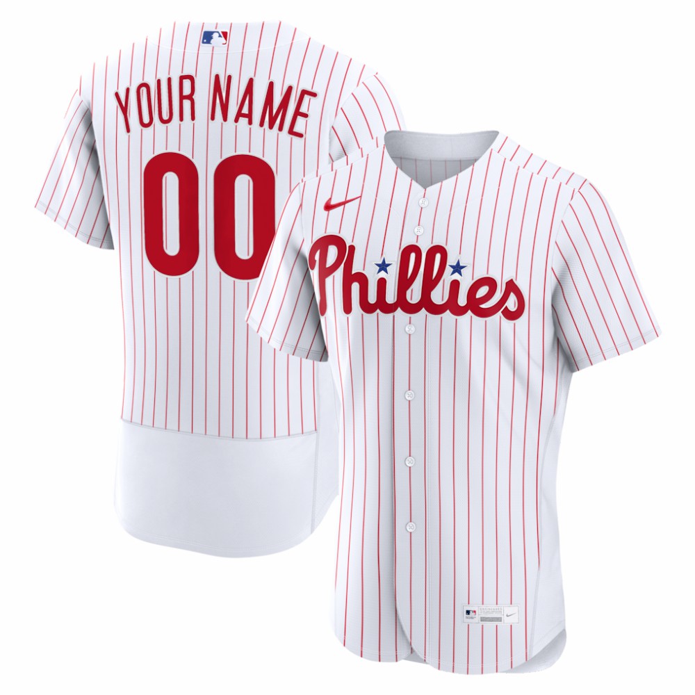 Philadelphia Phillies Nike Home Authentic Custom Jersey - MLB