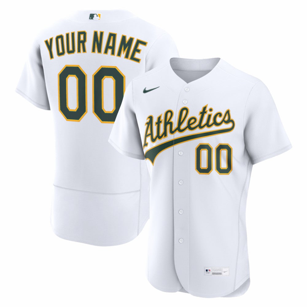 Athletics Nike Home Authentic Custom Jersey - MLB