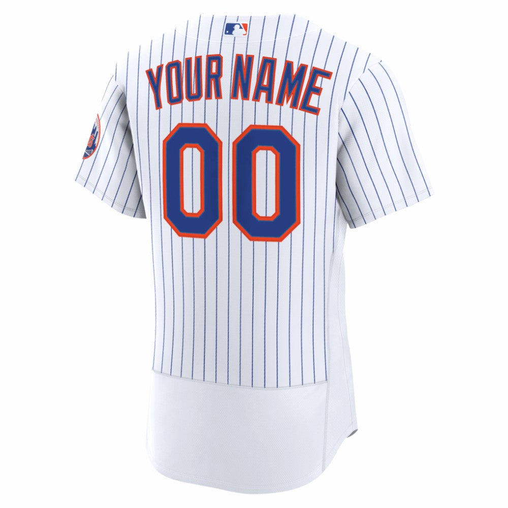 New York Mets Nike Home Authentic Custom Jersey - MLB