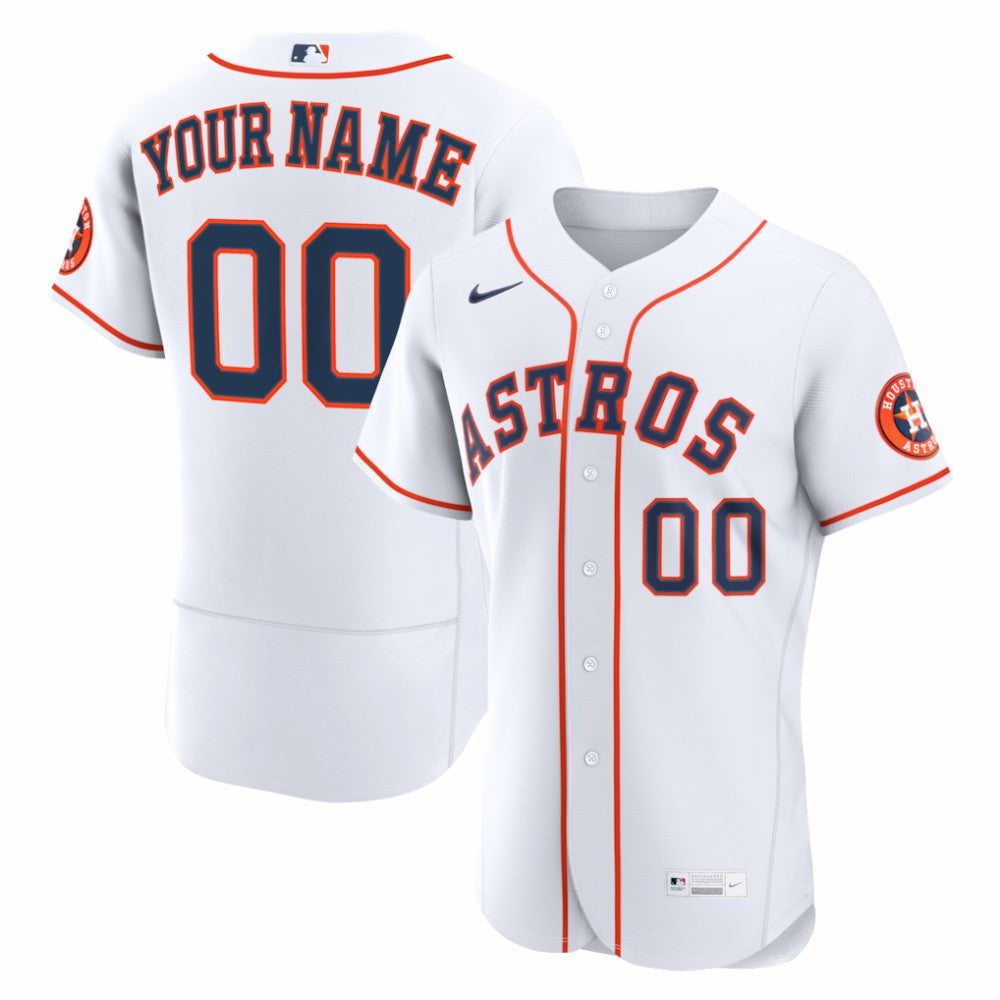 Houston Astros Nike Home Authentic Custom Jersey - MLB