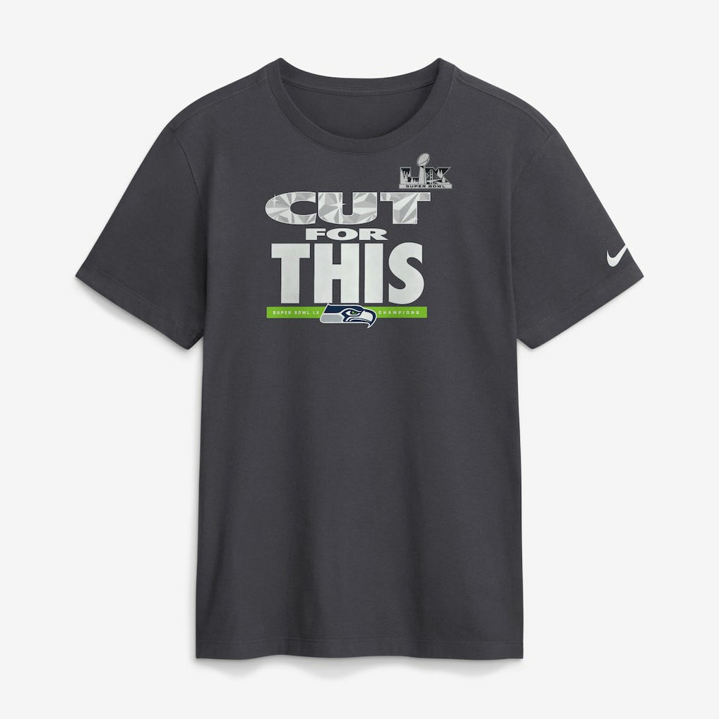Seattle Seahawks Super Bowl LX Champions Pickoff Move Parade T-Shirt Anthracite | Nike for Sale