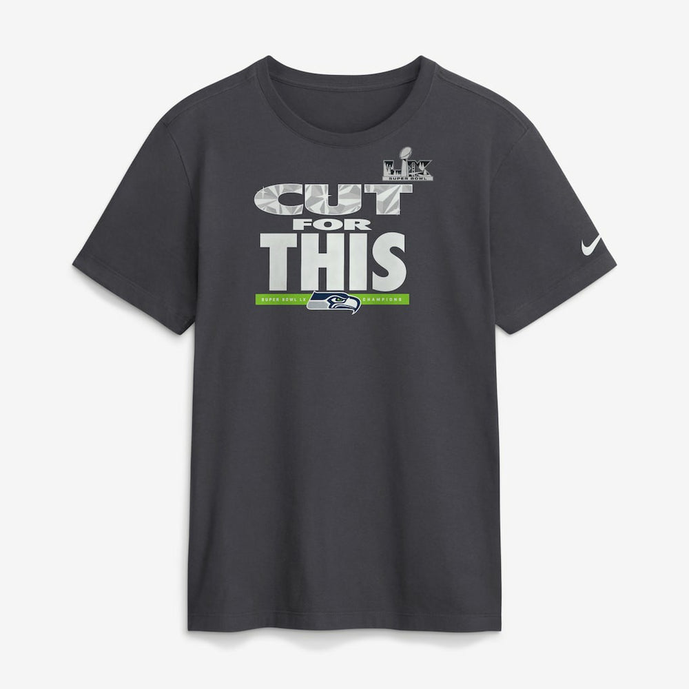 Seattle Seahawks Super Bowl LX Champions Pickoff Move Parade T-Shirt Anthracite | Nike for Sale