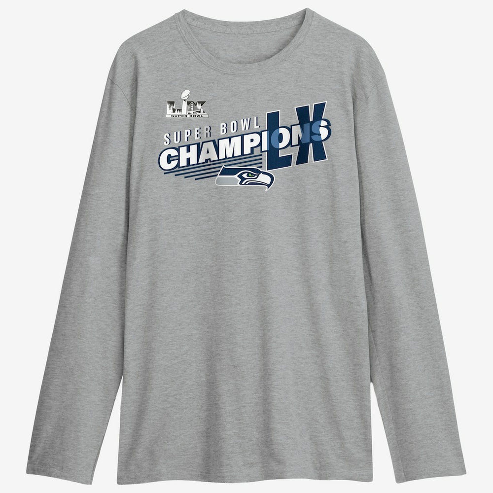 Seattle Seahawks Super Bowl LX Champions Best Teammates Roster Long Sleeve T-Shirt Steel | Fanatics