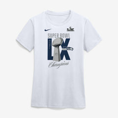 Seattle Seahawks Women's Super Bowl LX Champions Lombardi Trophy T-Shirt White | Nike for Sale