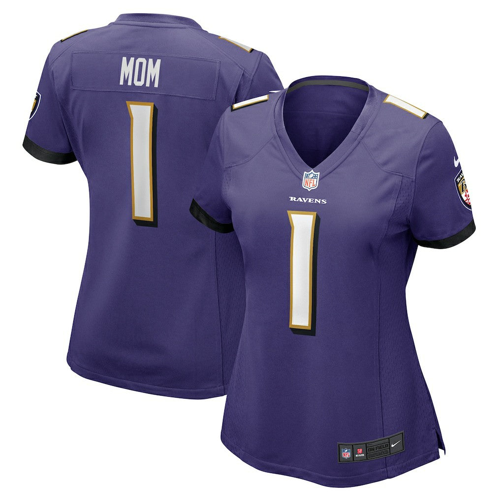 Number 1 Mom Baltimore Ravens Women's Game Jersey Purple | Nike for Sale