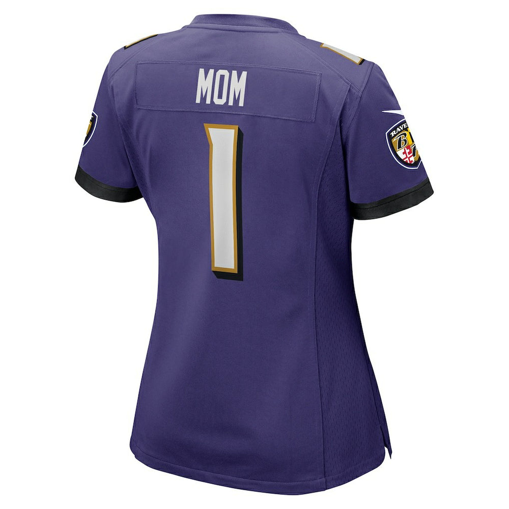 Number 1 Mom Baltimore Ravens Women's Game Jersey Purple | Nike for Sale