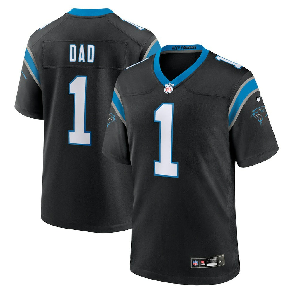 Number 1 Dad Carolina Panthers Game Jersey Black | Nike for Sale