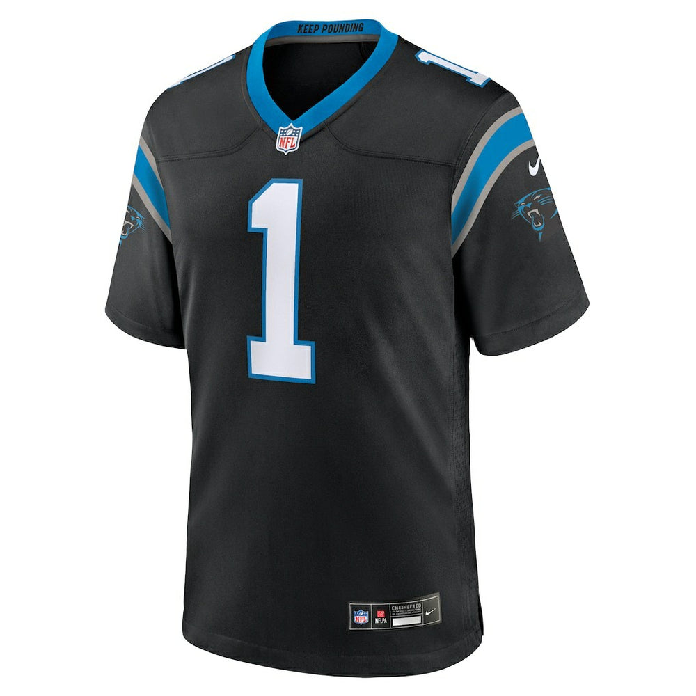 Number 1 Dad Carolina Panthers Game Jersey Black | Nike for Sale