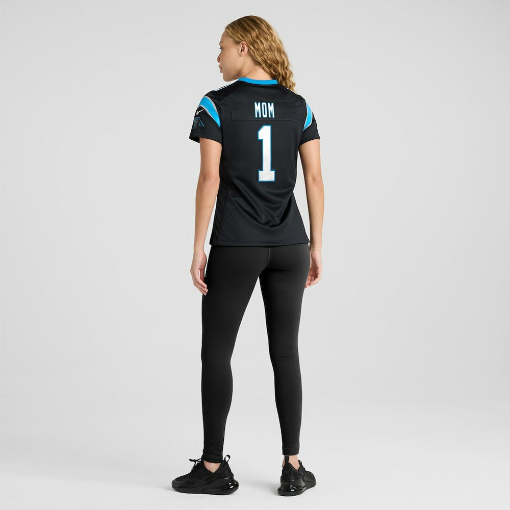 Number 1 Mom Carolina Panthers Women's Game Jersey Black | Nike for Sale