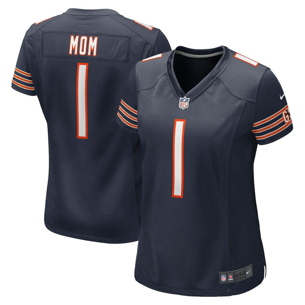 Number 1 Mom Chicago Bears Women's Game Jersey Navy | Nike for Sale