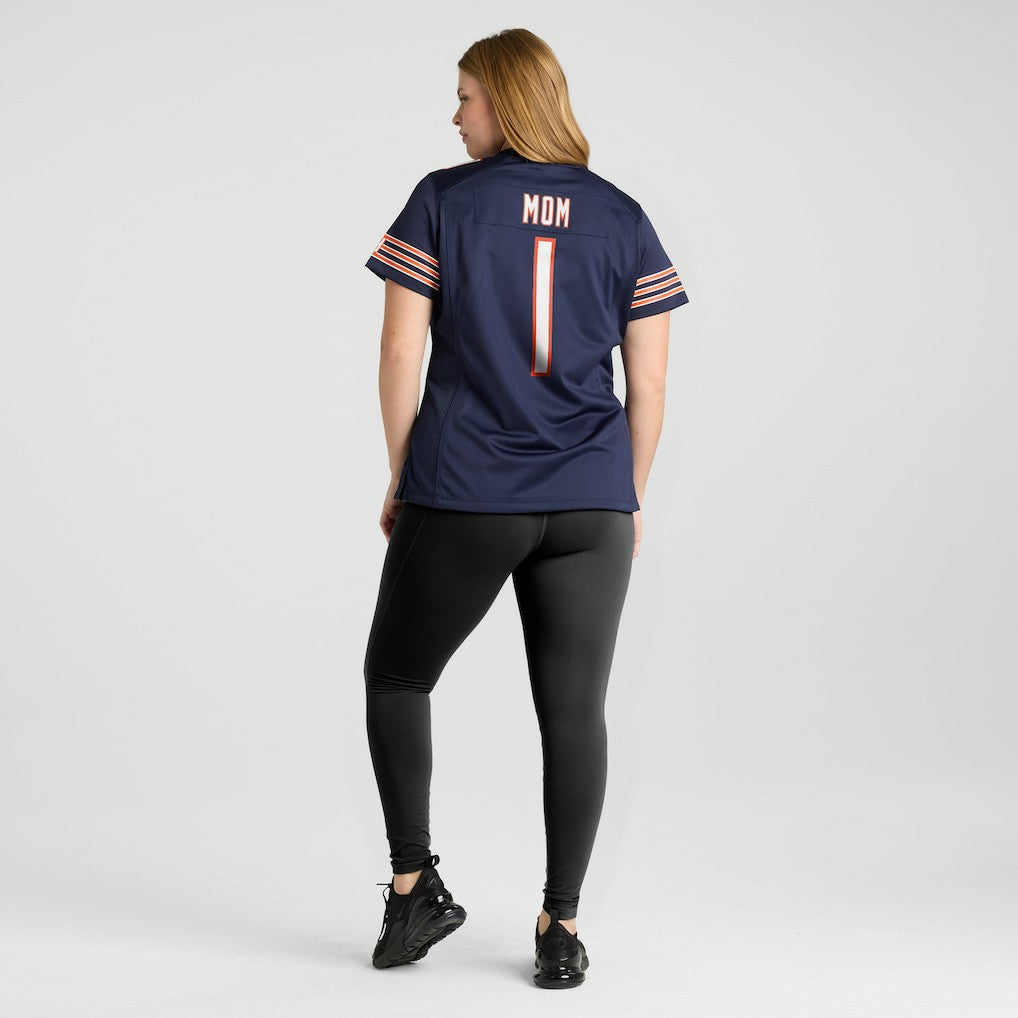 Number 1 Mom Chicago Bears Women's Game Jersey Navy | Nike for Sale