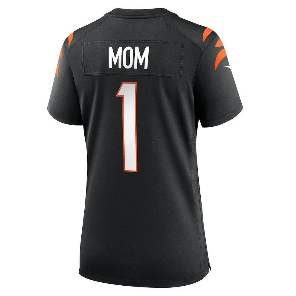 Number 1 Mom Cincinnati Bengals Women's Game Jersey Black | Nike for Sale