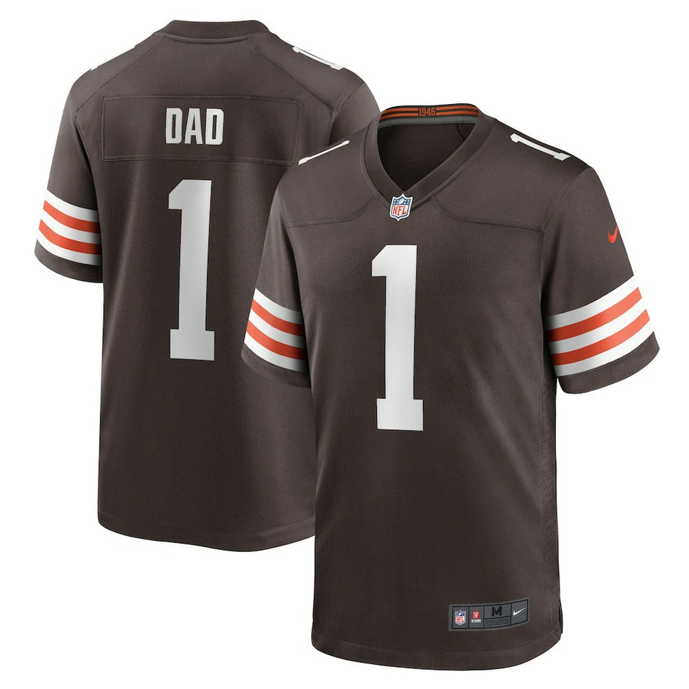 Number 1 Dad Cleveland Browns Game Jersey Brown | Nike for Sale