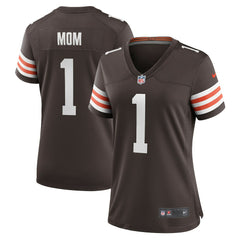 Number 1 Mom Cleveland Browns Women's Game Jersey Brown | Nike for Sale