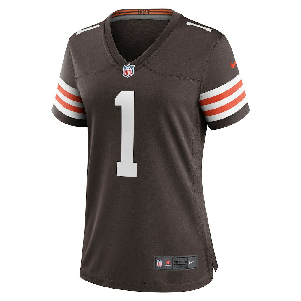 Number 1 Mom Cleveland Browns Women's Game Jersey Brown | Nike for Sale