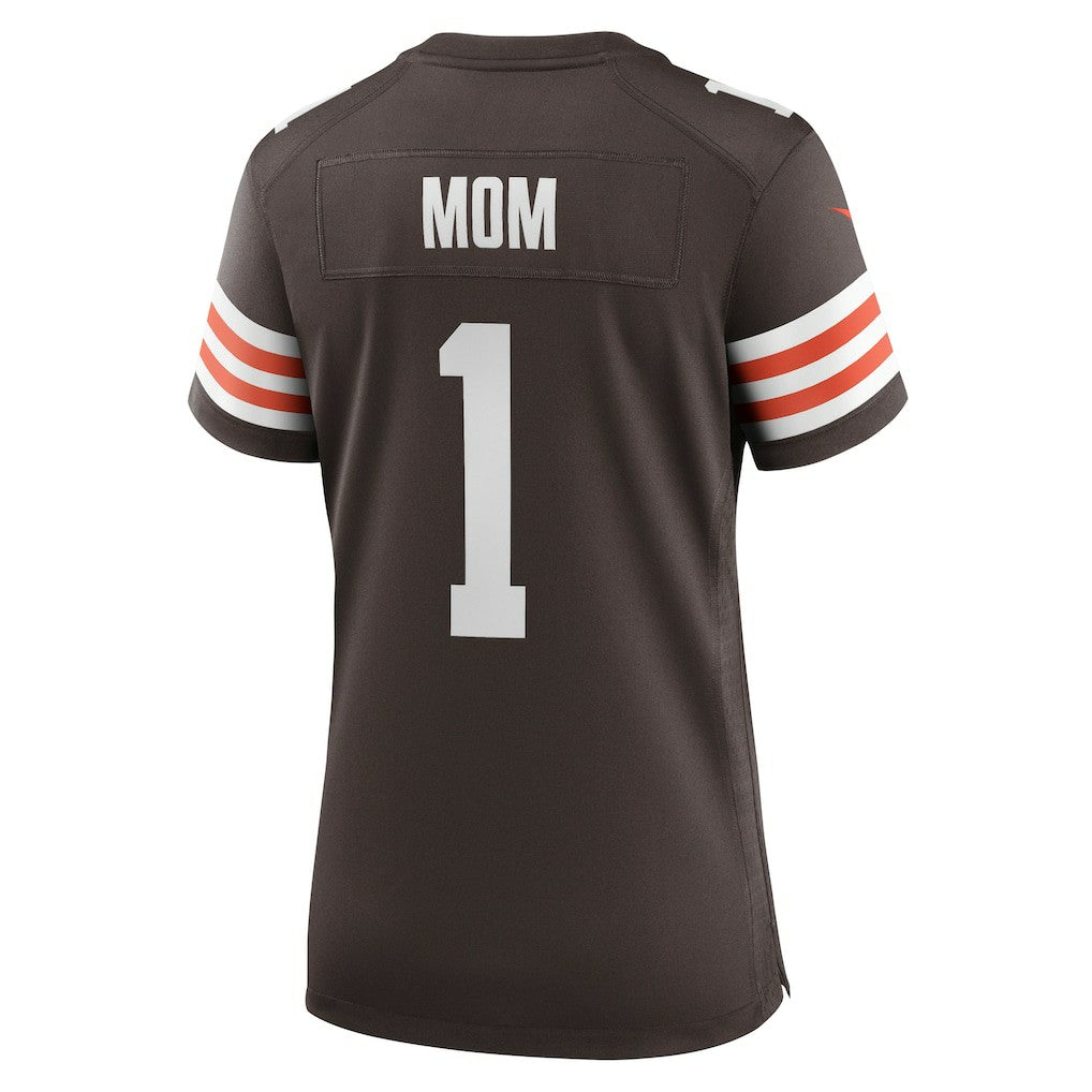 Number 1 Mom Cleveland Browns Women's Game Jersey Brown | Nike for Sale