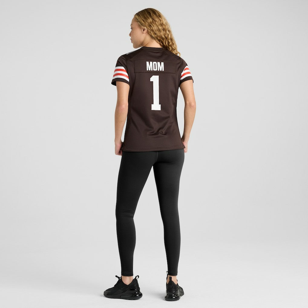 Number 1 Mom Cleveland Browns Women's Game Jersey Brown | Nike for Sale