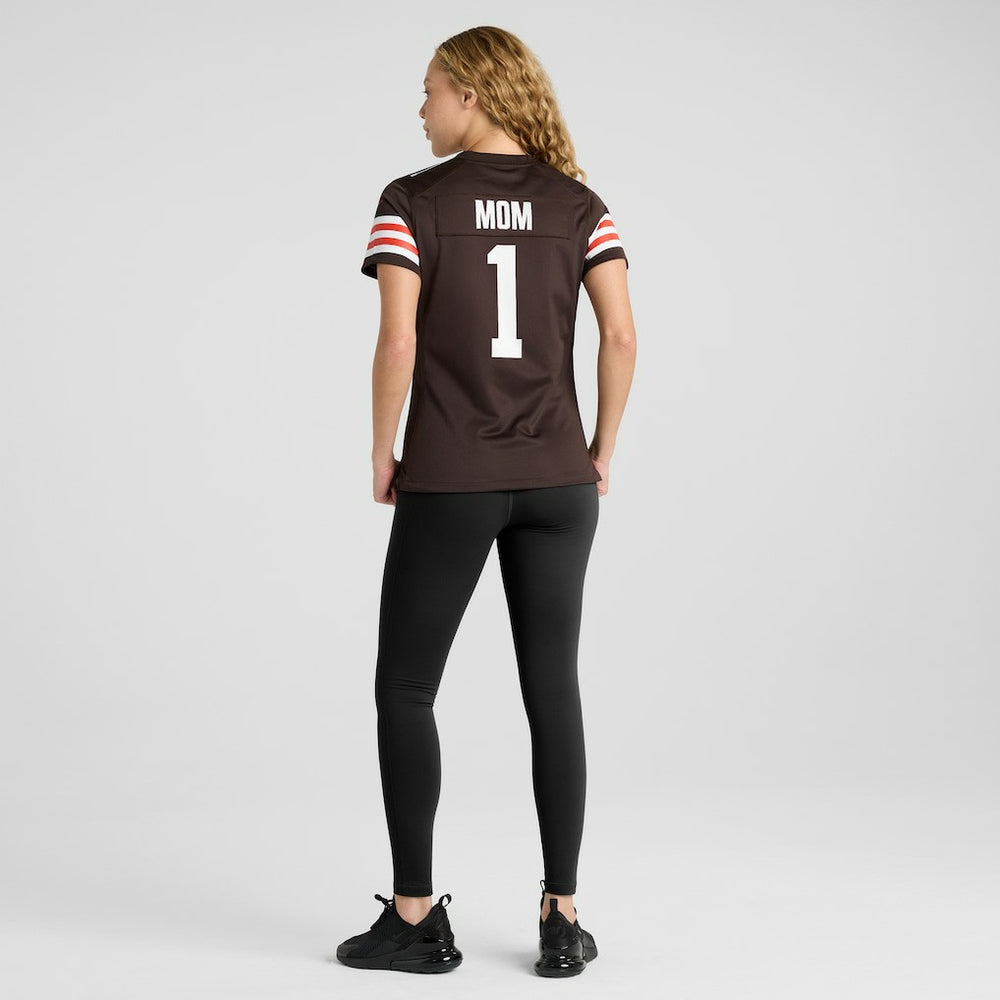 Number 1 Mom Cleveland Browns Women's Game Jersey Brown | Nike for Sale