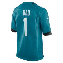 Number 1 Dad Jacksonville Jaguars Game Jersey Teal | Nike for Sale