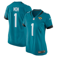 Number 1 Mom Jacksonville Jaguars Women's Game Jersey Teal | Nike for Sale