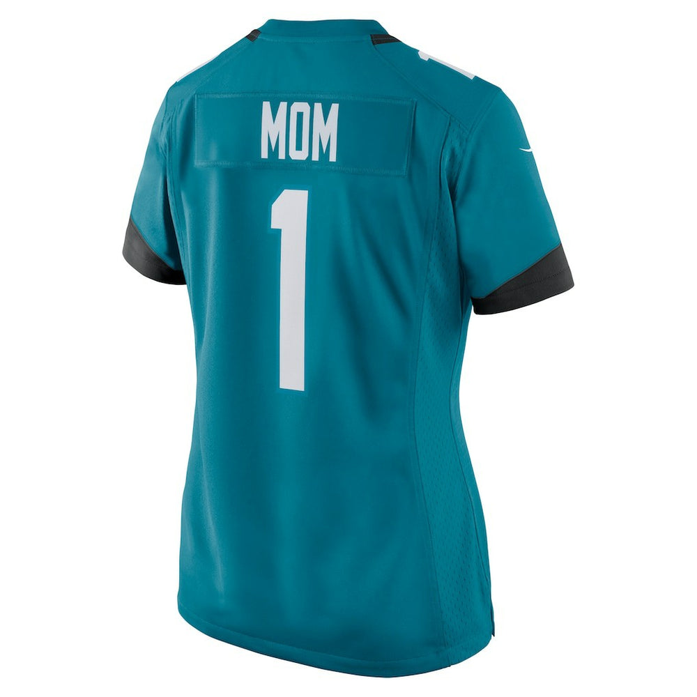 Number 1 Mom Jacksonville Jaguars Women's Game Jersey Teal | Nike for Sale