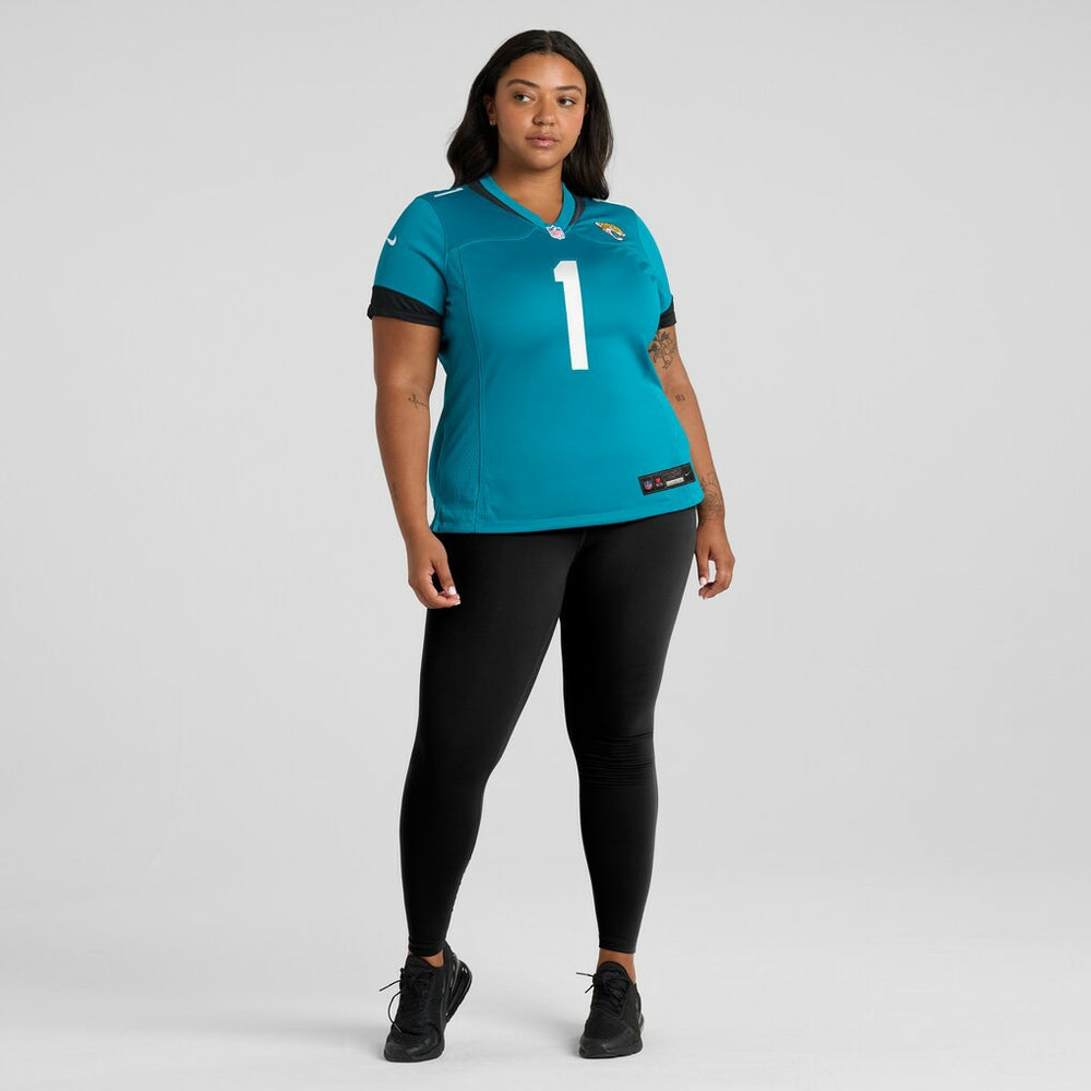 Number 1 Mom Jacksonville Jaguars Women's Game Jersey Teal | Nike for Sale