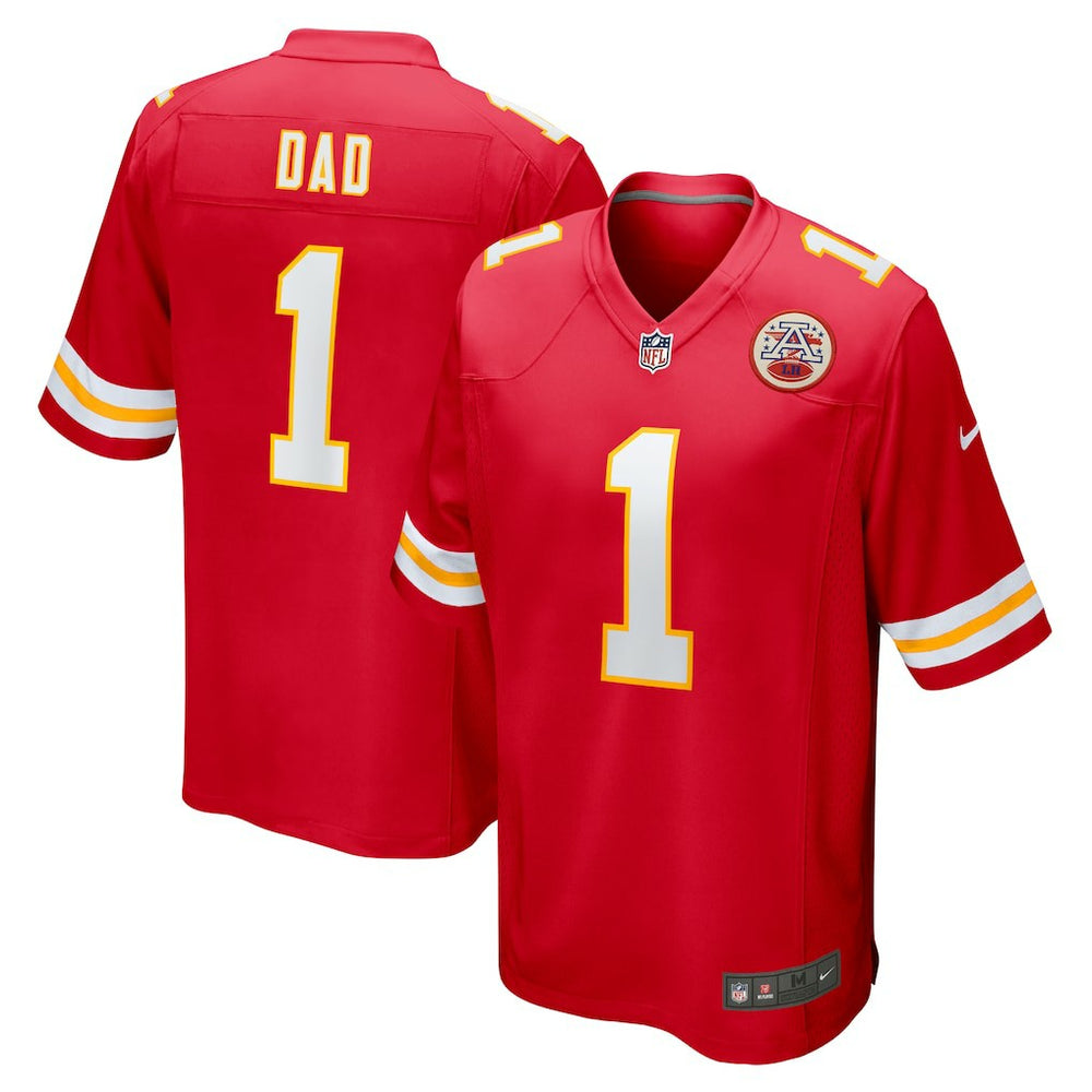 Number 1 Dad Kansas City Chiefs Game Jersey Red | Nike for Sale