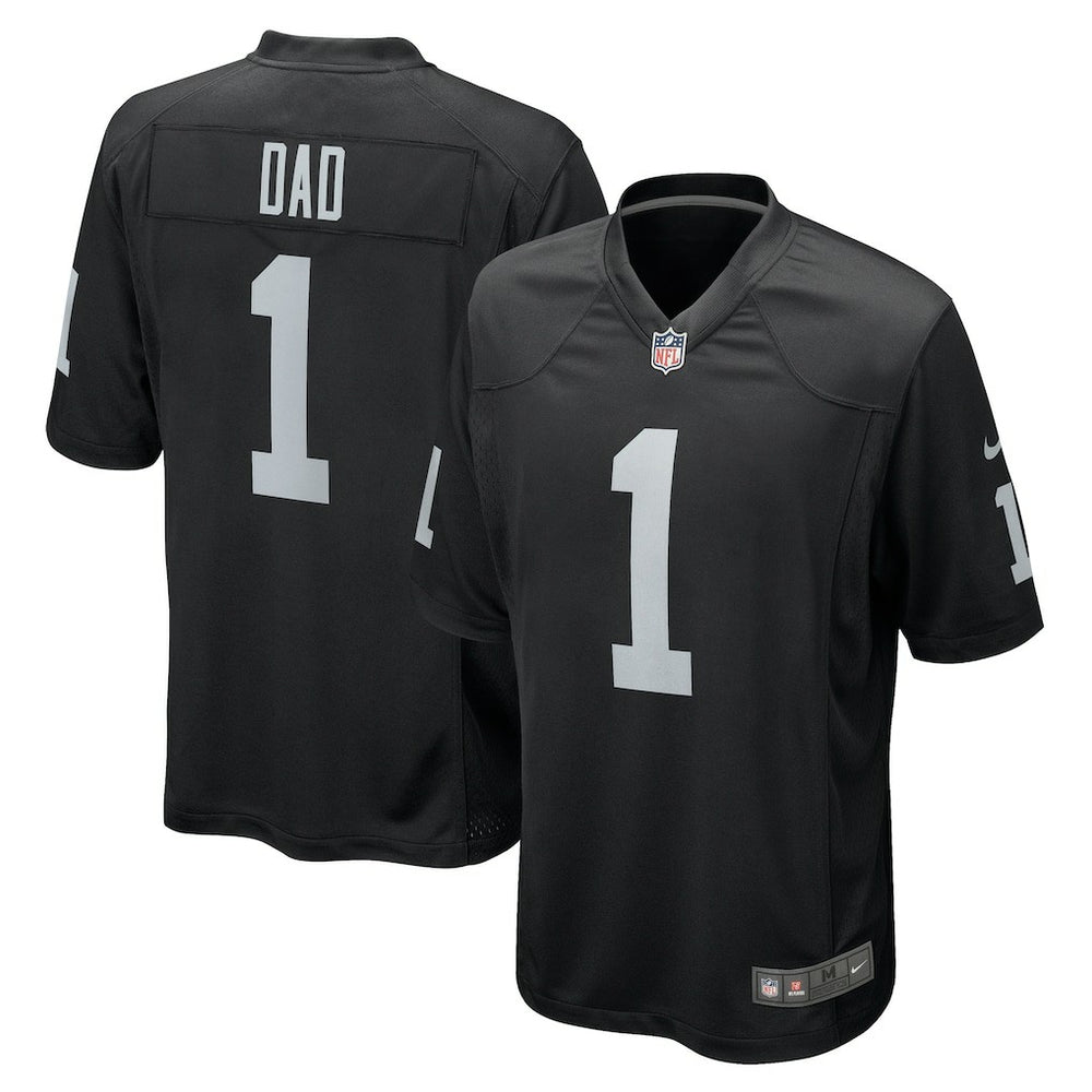 Number 1 Dad Las Vegas Raiders Game Jersey Black | Nike for Sale