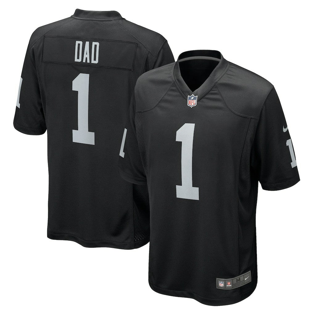 Number 1 Dad Las Vegas Raiders Game Jersey Black | Nike for Sale