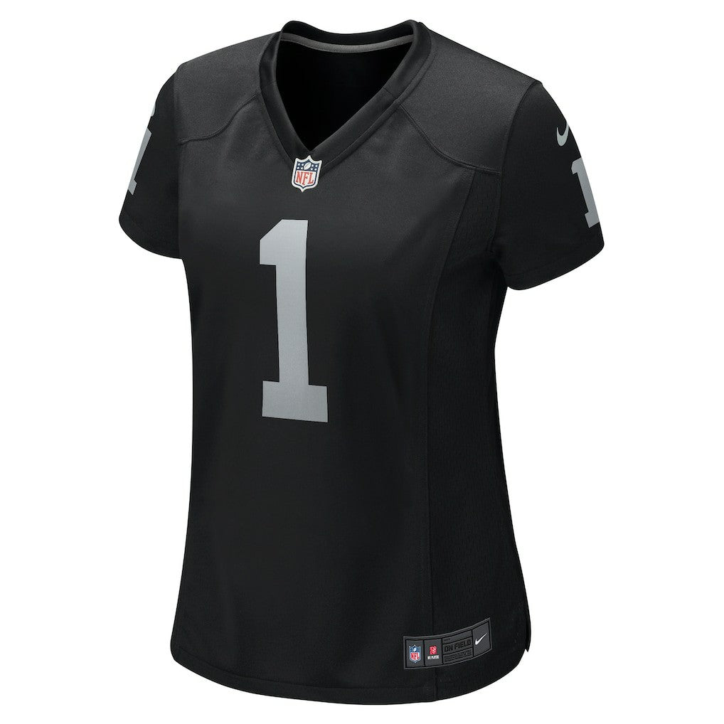 Number 1 Mom Las Vegas Raiders Women's Game Jersey Black | Nike for Sale