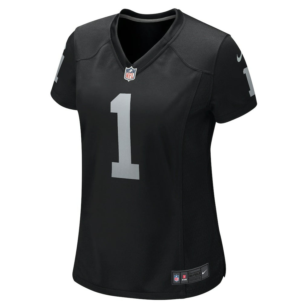 Number 1 Mom Las Vegas Raiders Women's Game Jersey Black | Nike for Sale