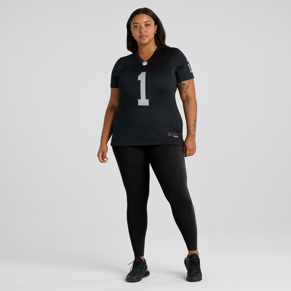 Number 1 Mom Las Vegas Raiders Women's Game Jersey Black | Nike for Sale