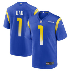 Number 1 Dad Los Angeles Rams Game Jersey Royal | Nike for Sale