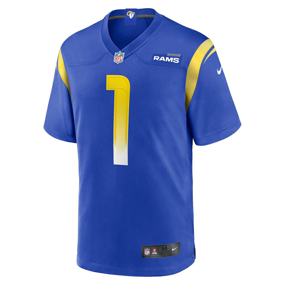 Number 1 Dad Los Angeles Rams Game Jersey Royal | Nike for Sale
