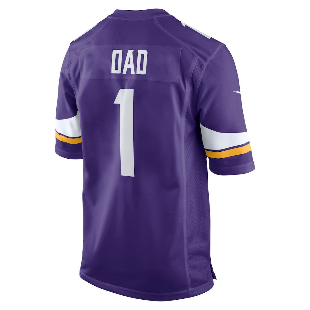 Number 1 Dad Minnesota Vikings Game Jersey Purple | Nike for Sale