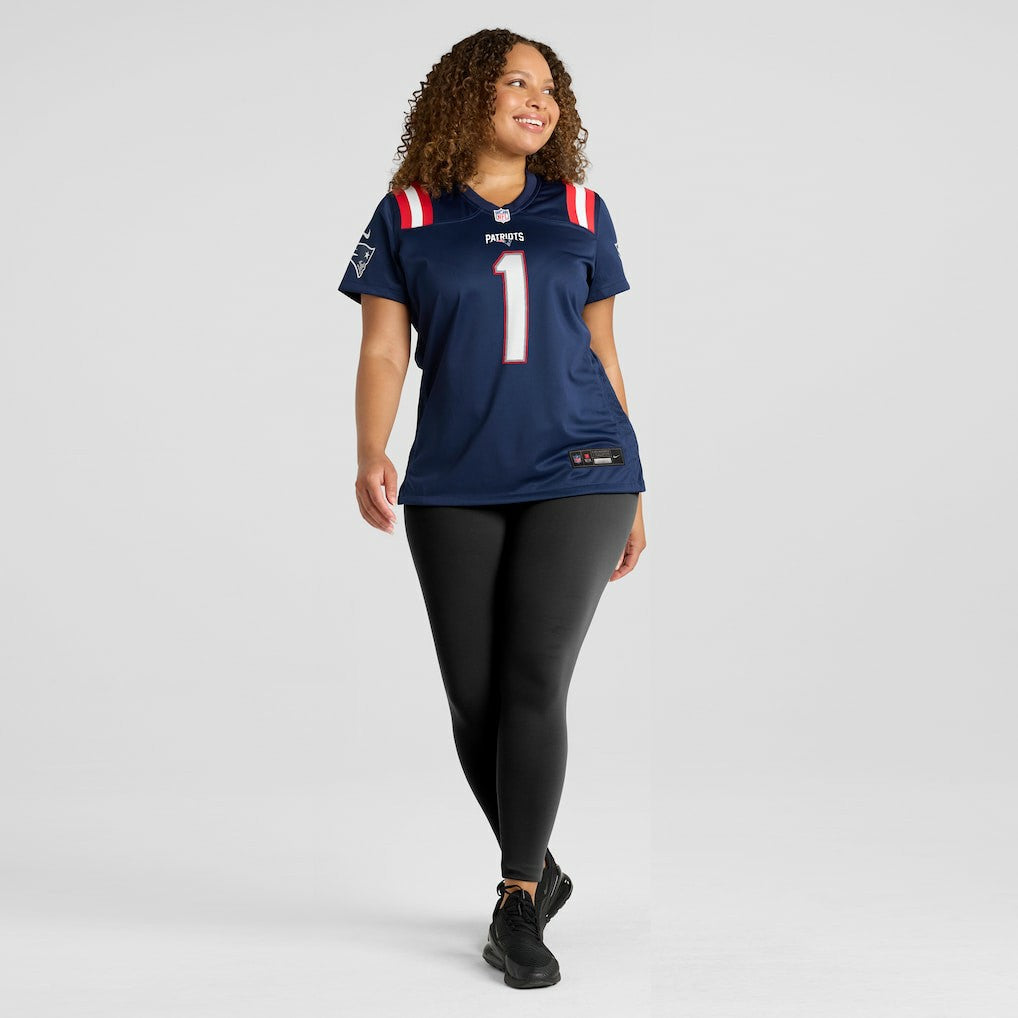 Number 1 Mom New England Patriots Women's Game Jersey Navy | Nike for Sale
