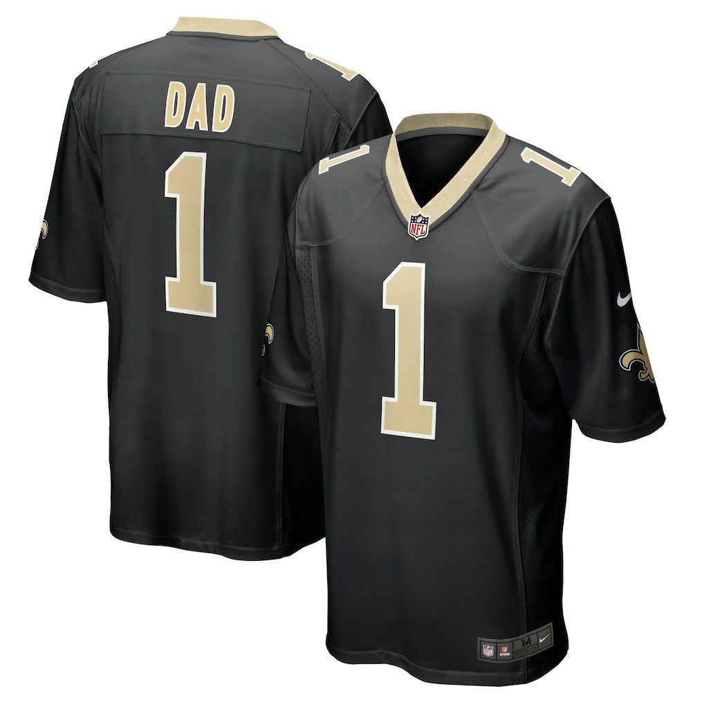 Number 1 Dad New Orleans Saints Game Jersey Black | Nike for Sale