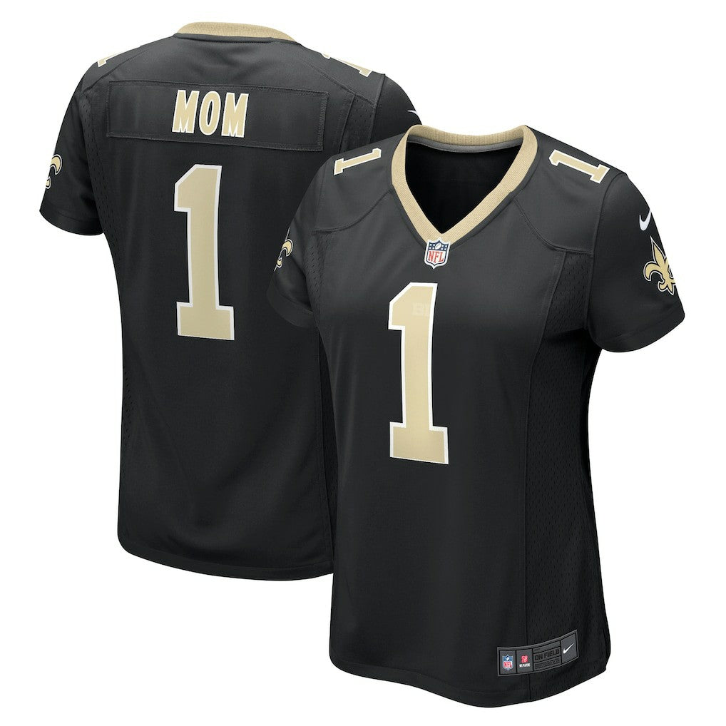Number 1 Mom New Orleans Saints Women's Game Jersey Black | Nike for Sale