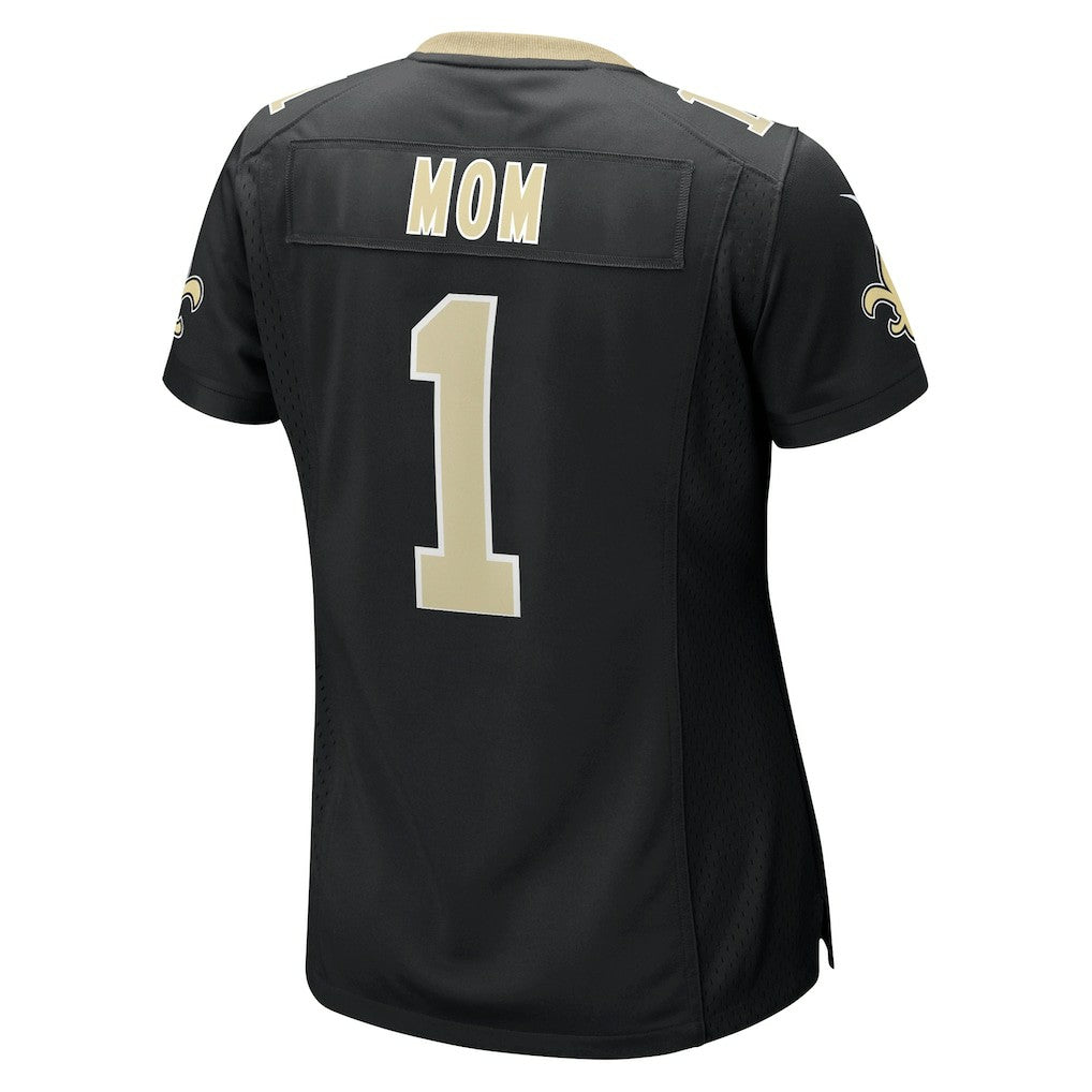 Number 1 Mom New Orleans Saints Women's Game Jersey Black | Nike for Sale