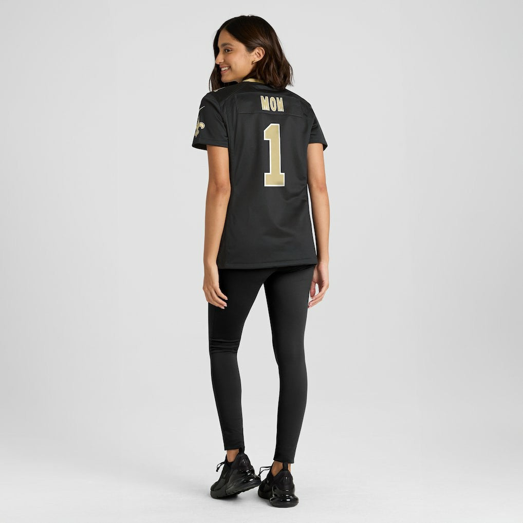 Number 1 Mom New Orleans Saints Women's Game Jersey Black | Nike for Sale