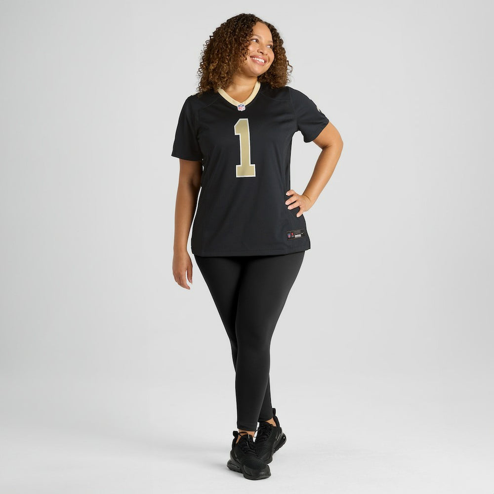 Number 1 Mom New Orleans Saints Women's Game Jersey Black | Nike for Sale