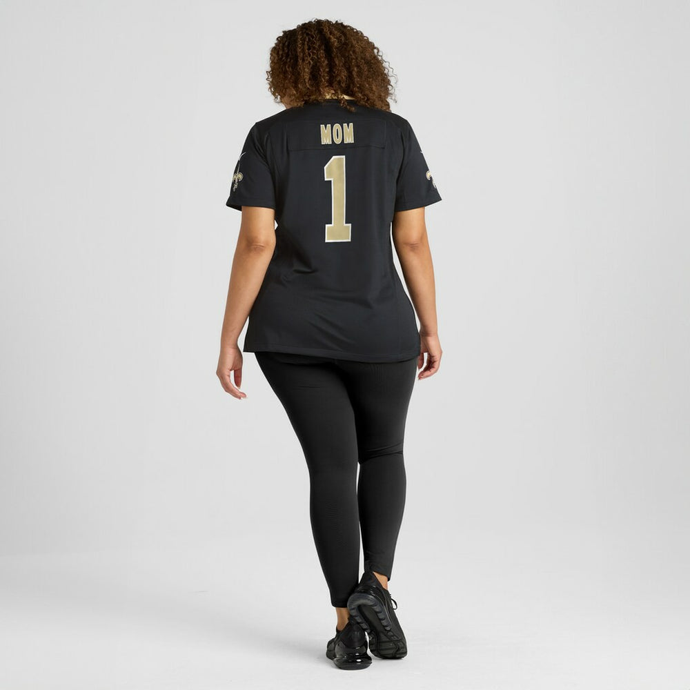 Number 1 Mom New Orleans Saints Women's Game Jersey Black | Nike for Sale