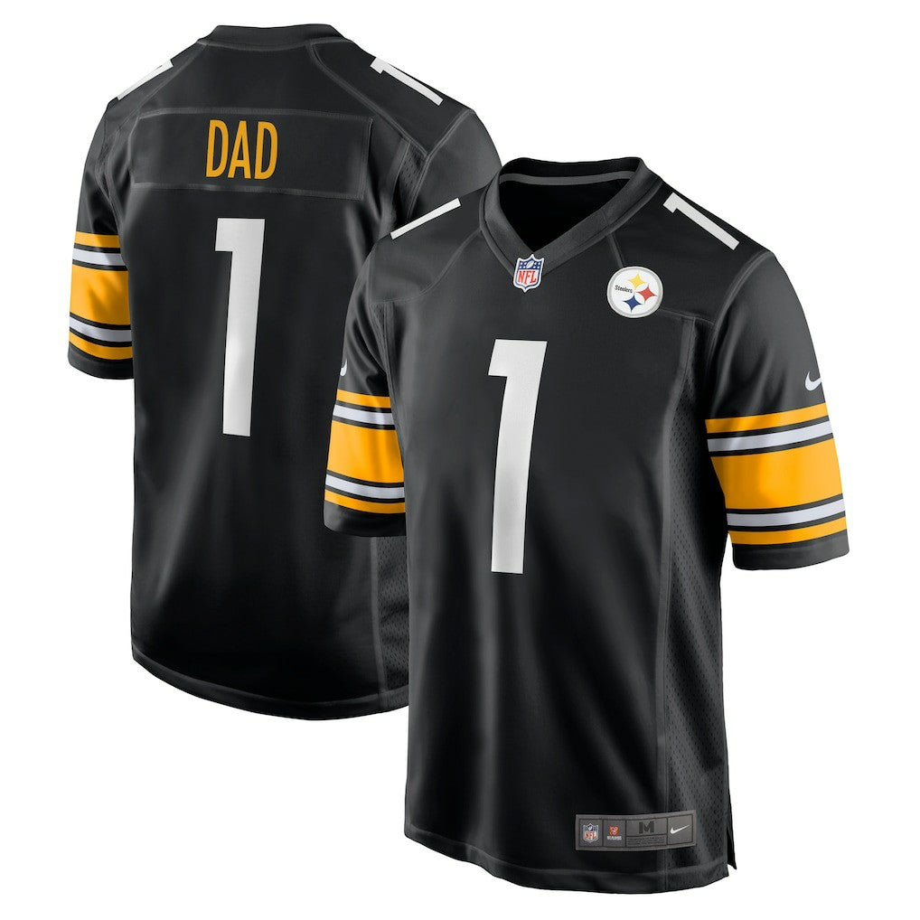 Number 1 Dad Pittsburgh Steelers Game Jersey Black | Nike for Sale