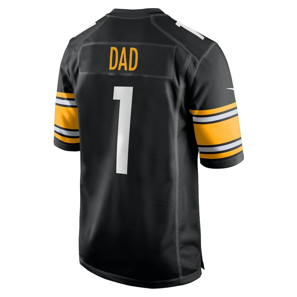 Number 1 Dad Pittsburgh Steelers Game Jersey Black | Nike for Sale