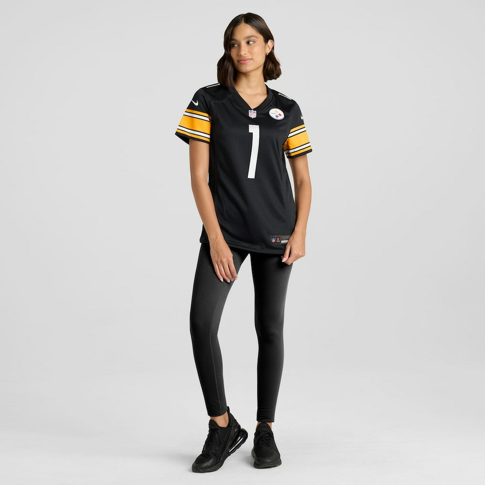Number 1 Mom Pittsburgh Steelers Women's Game Jersey Black | Nike for Sale