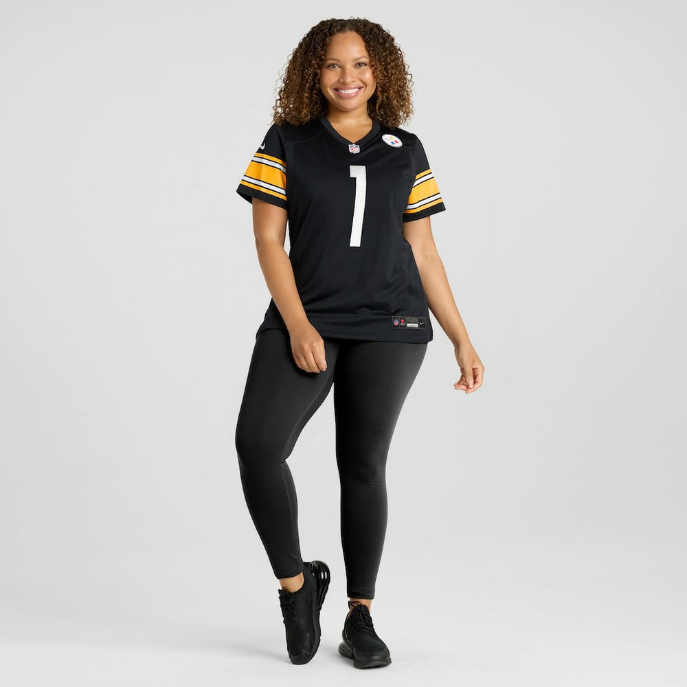 Number 1 Mom Pittsburgh Steelers Women's Game Jersey Black | Nike for Sale