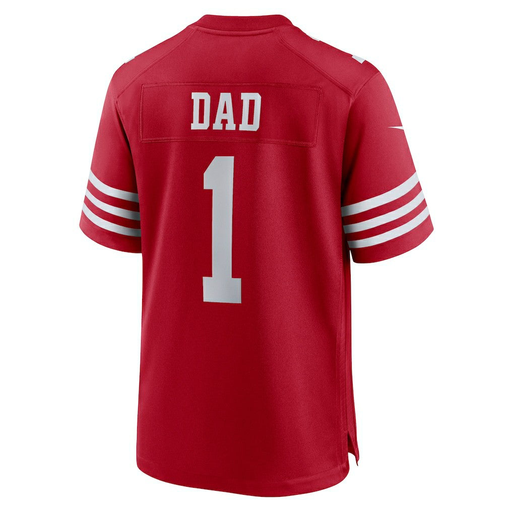 Number 1 Dad San Francisco 49ers Game Jersey Scarlet | Nike for Sale